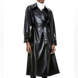 Alice + Olivia Nevada Vegan Leather Coat